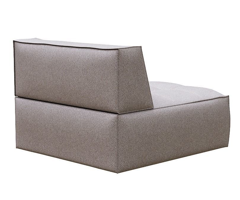 Armchair modern lounge chair Low-poly 3D model_4