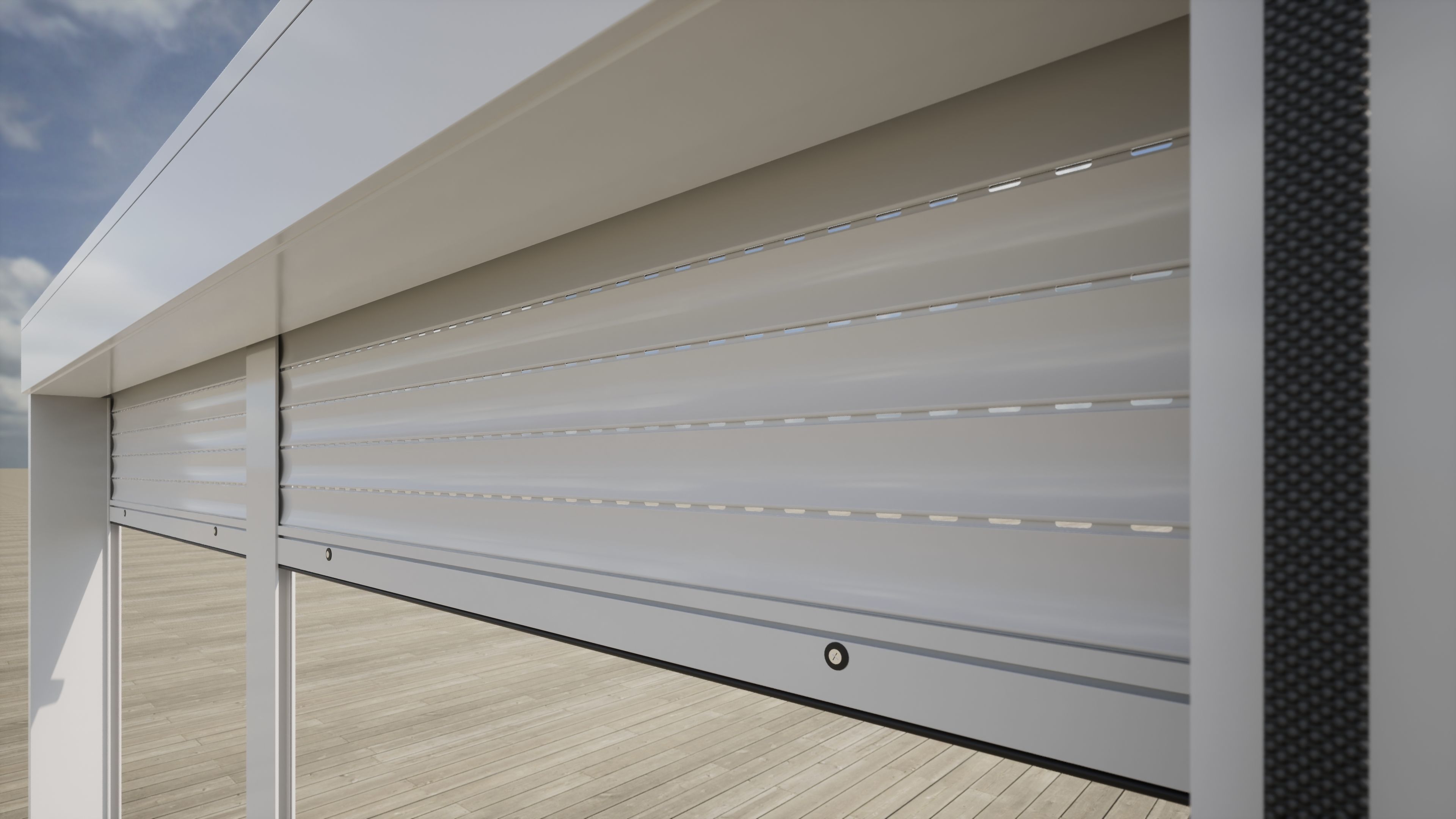 Roller Blind Double Panel 3D model_1