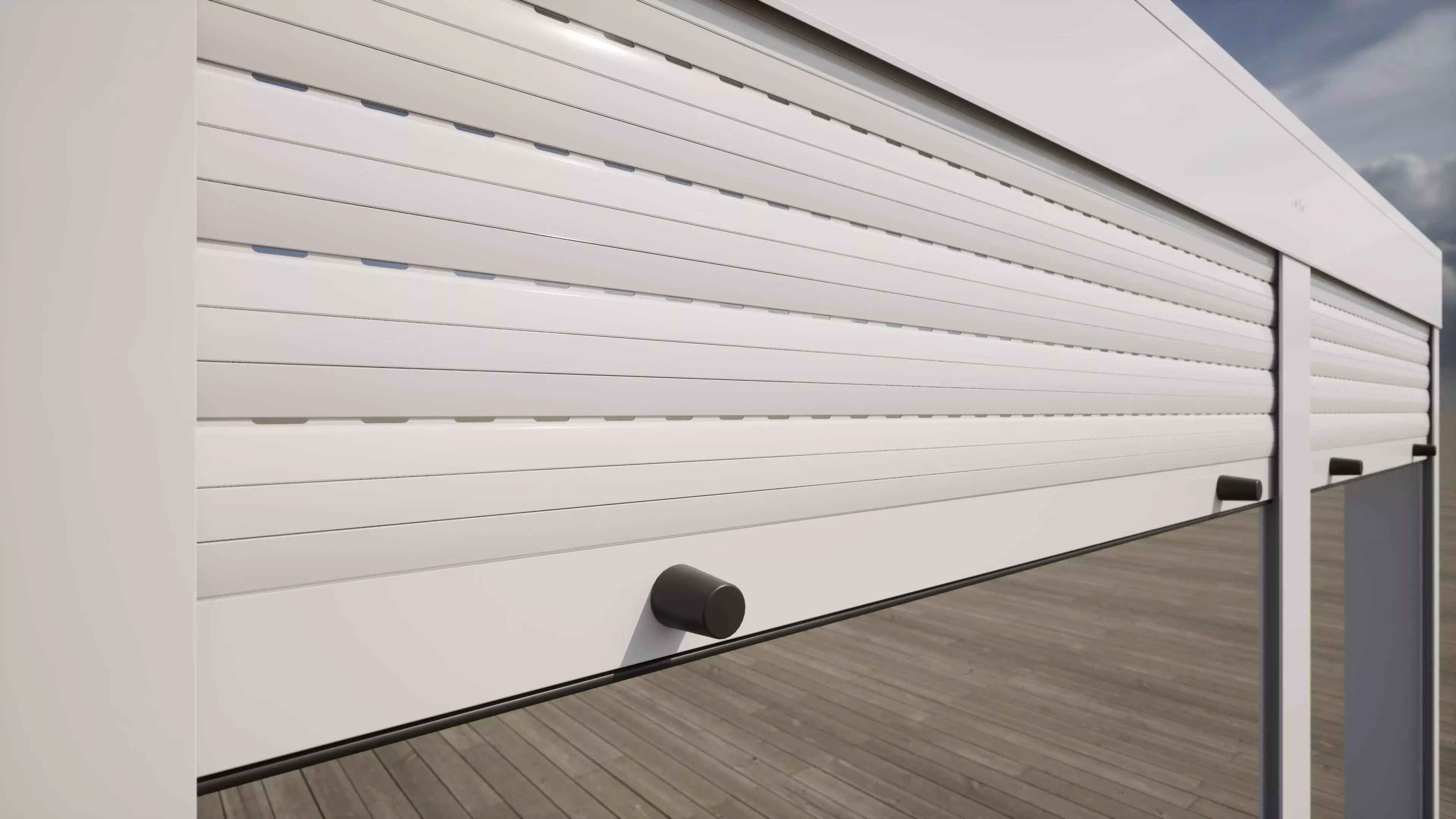 Roller Blind Double Panel 3D model_0