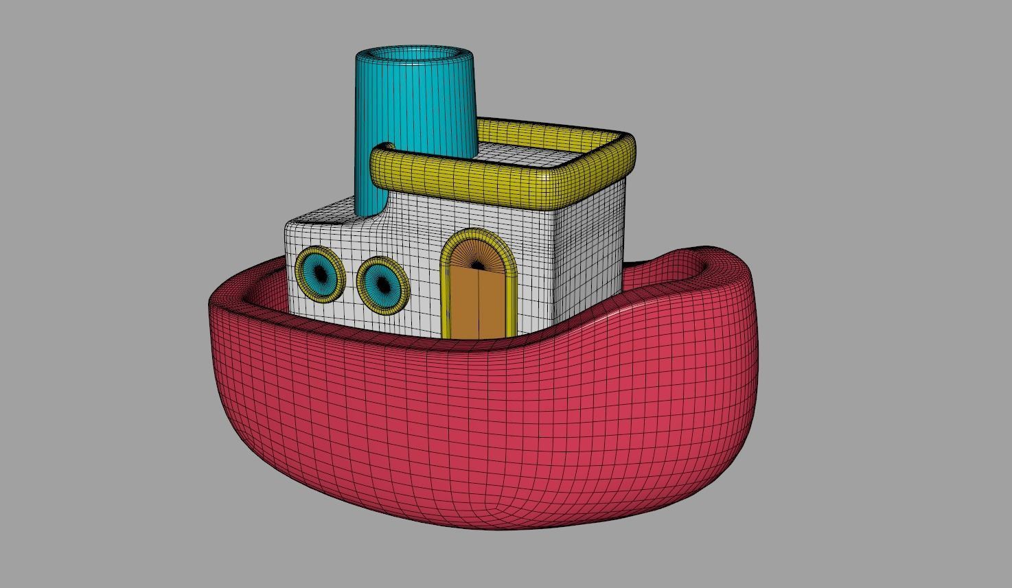 Toon Boat 3D model_6