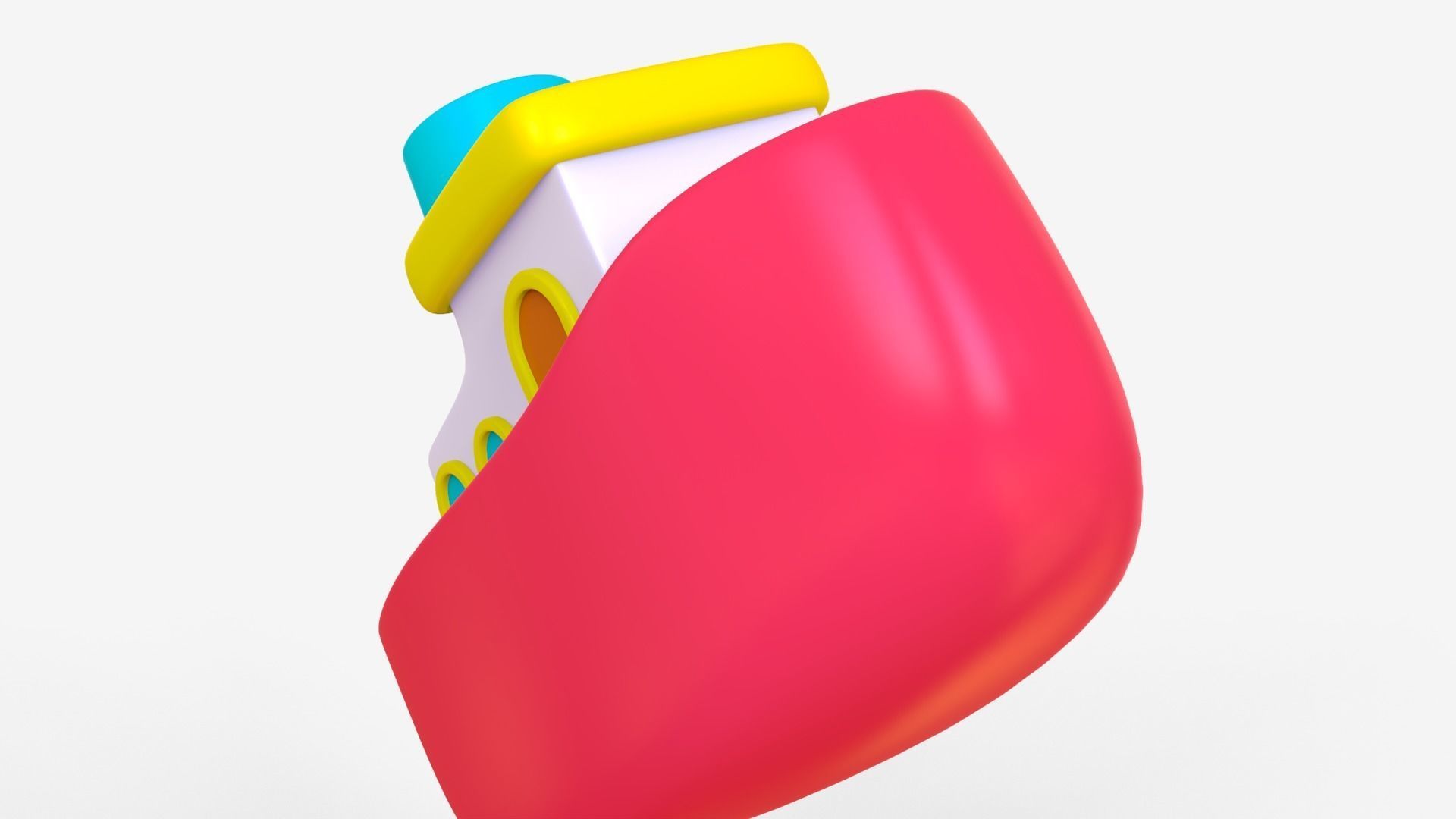 Toon Boat 3D model_1
