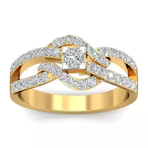Solitaire Engagement Wedding Women Ring