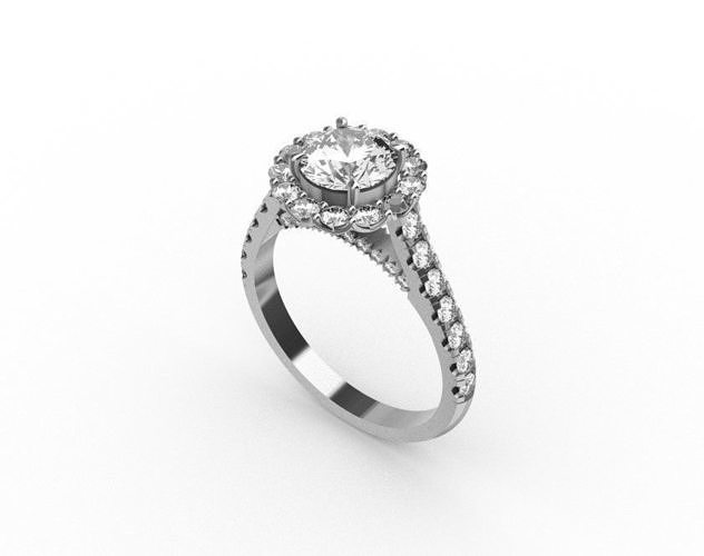 engagement ring-rb16 3D print model