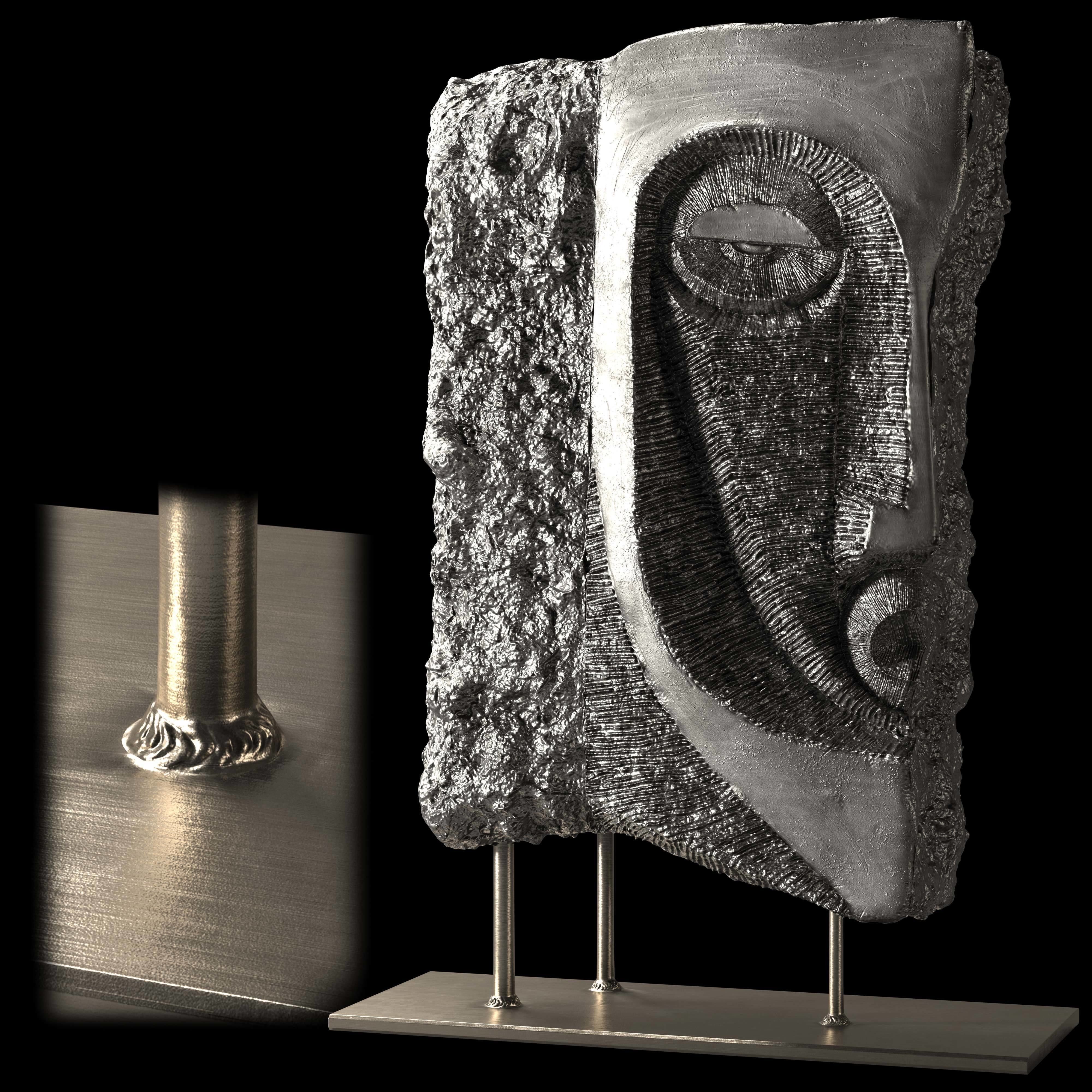 abstract face sculpture Vray-Corona-PBR Low-poly 3D model_1