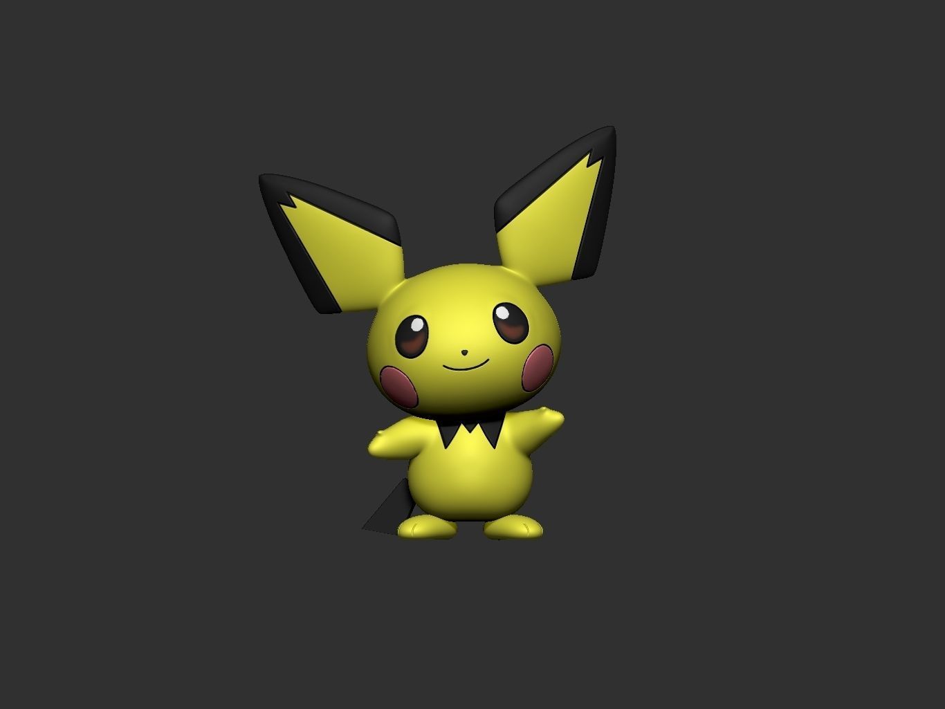 pokemon pichu 3D print model_1