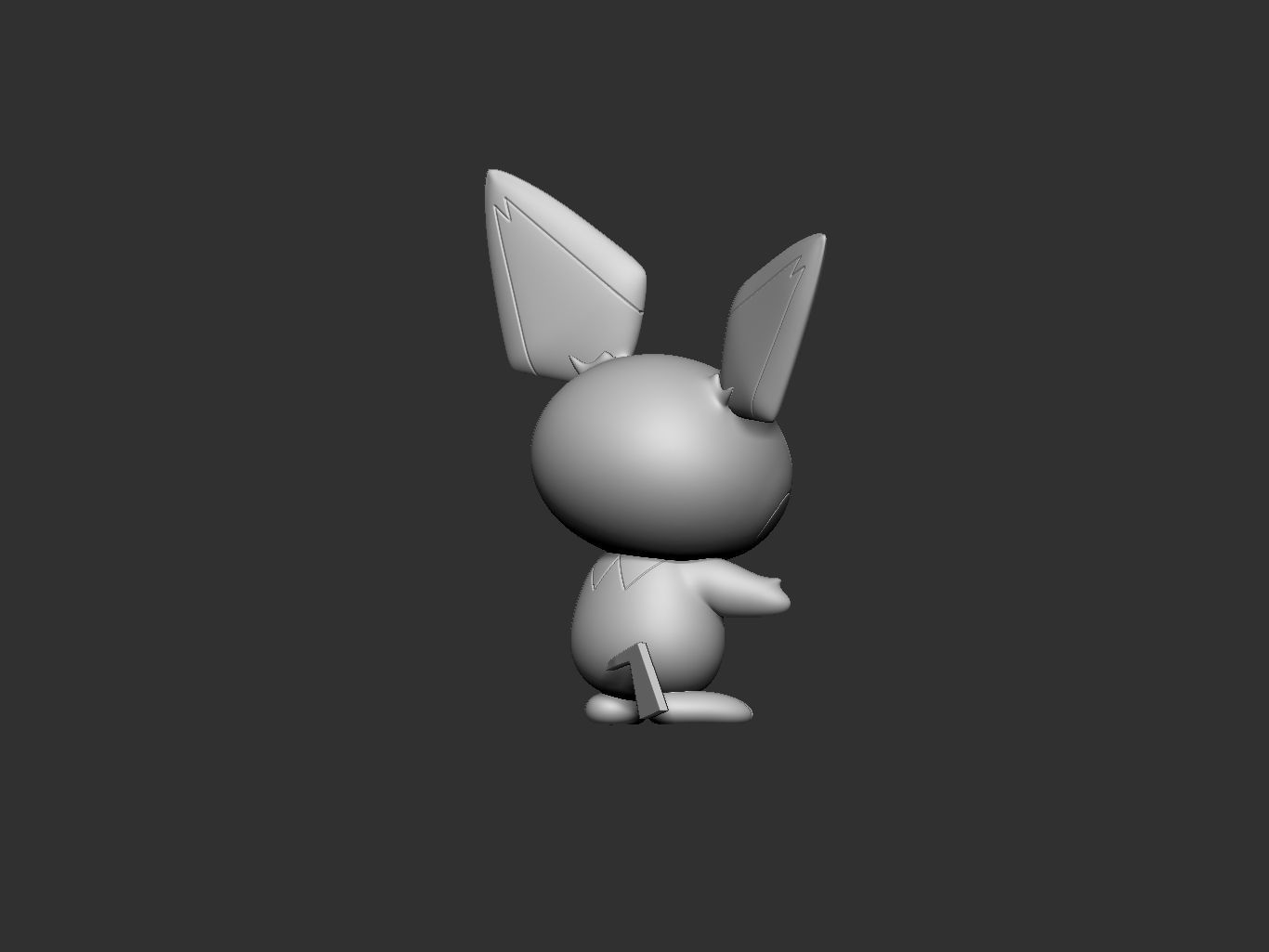 pokemon pichu 3D print model_8