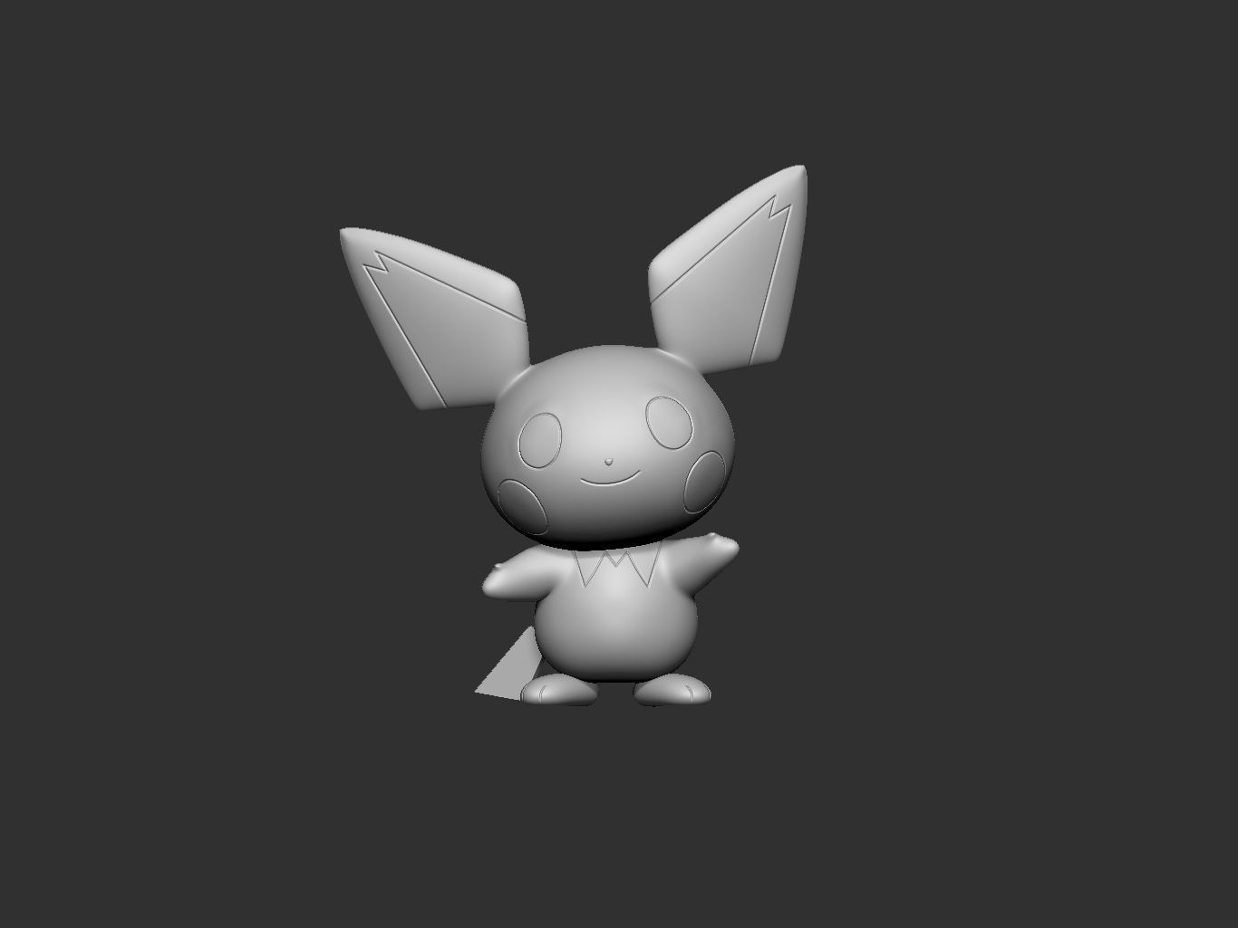 pokemon pichu 3D print model_2