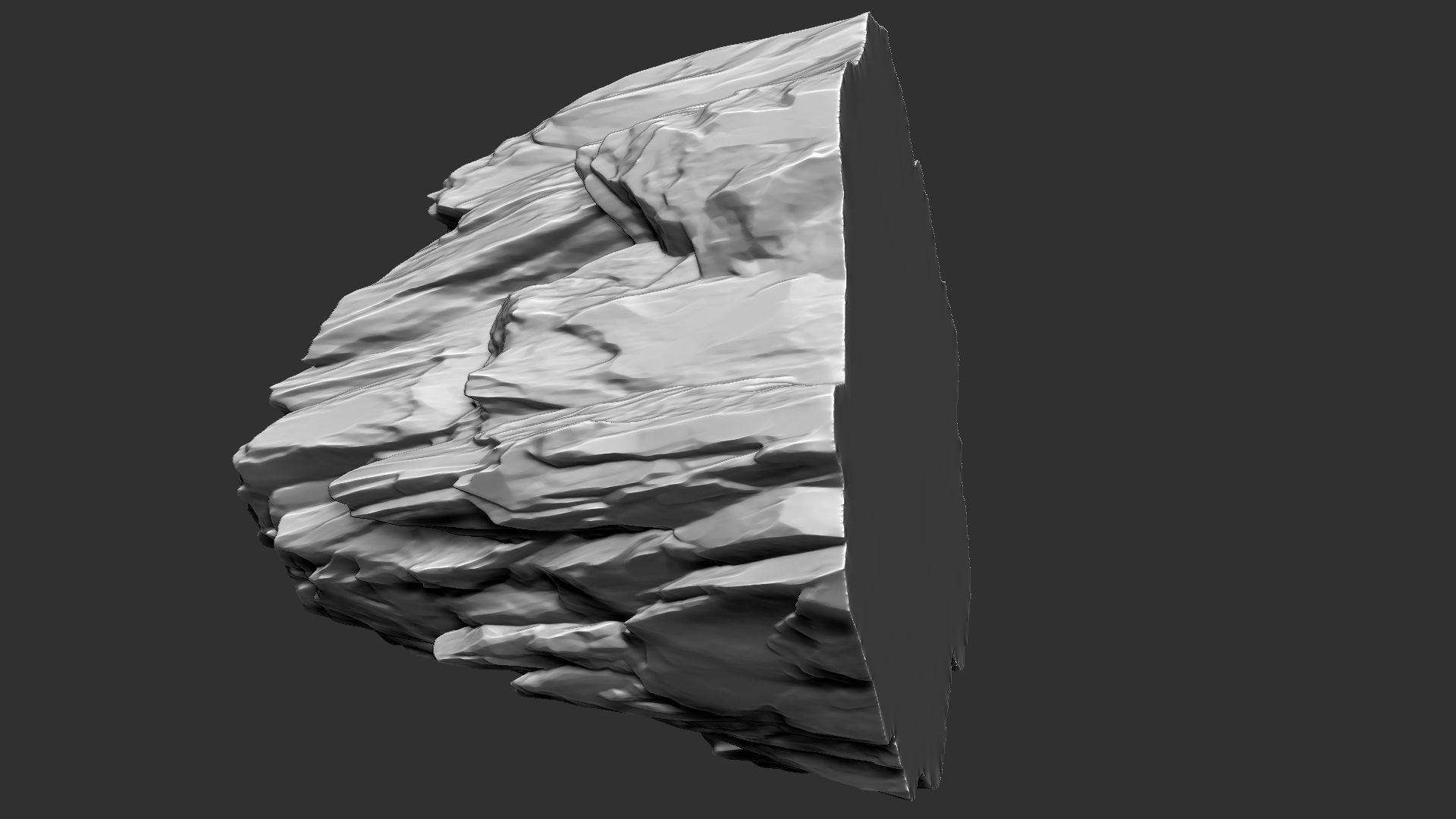 3D Mountain rock Zbrush sculpt 3D model_13