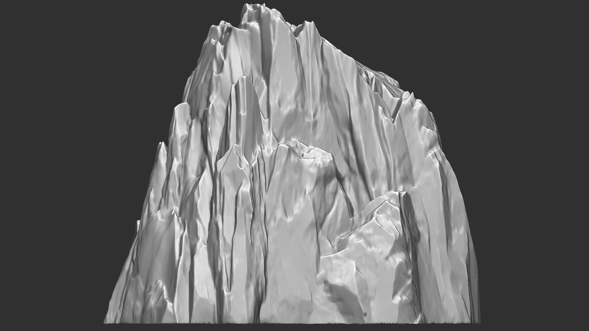 3D Mountain rock Zbrush sculpt 3D model_16