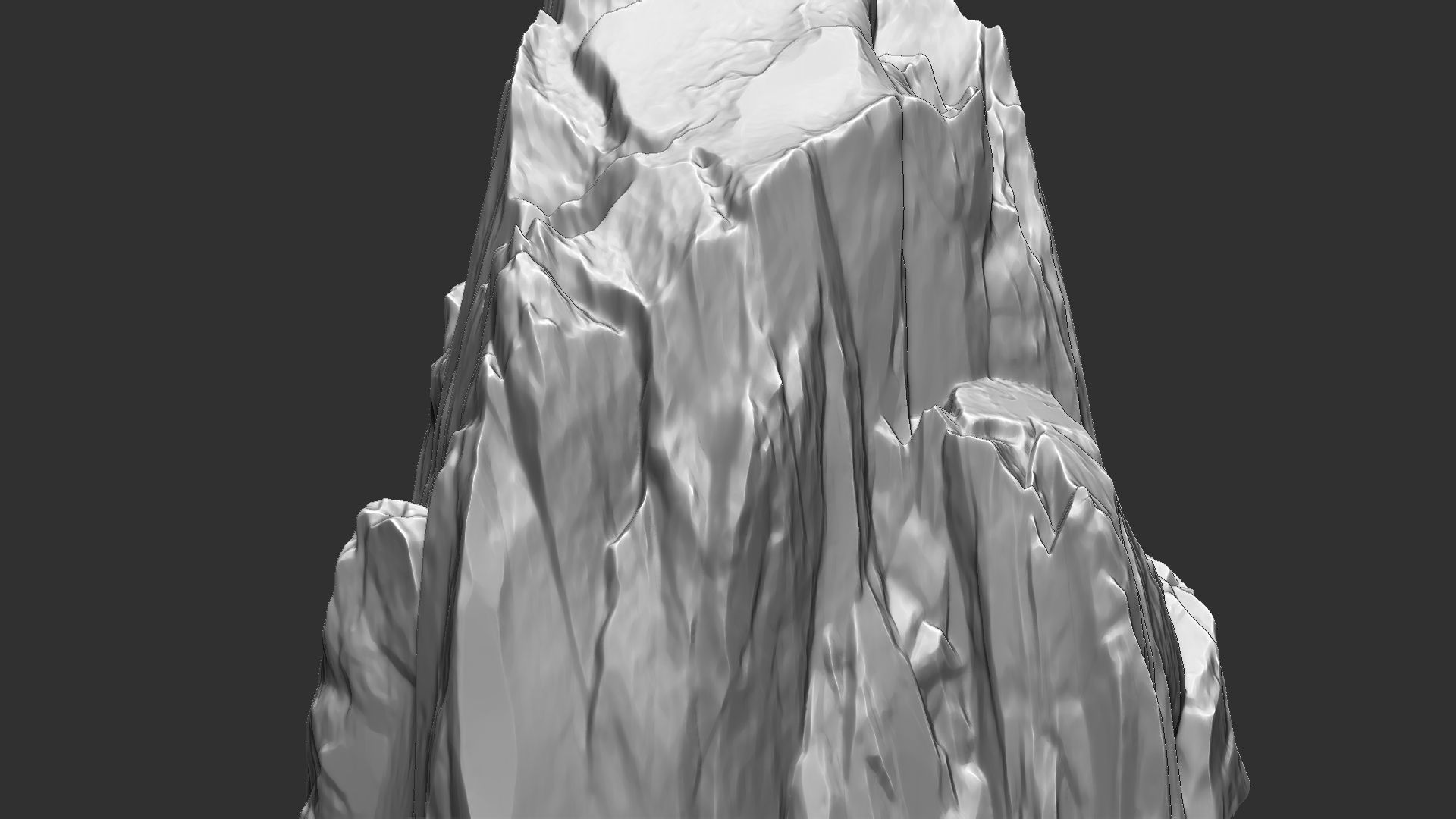 3D Mountain rock Zbrush sculpt 3D model_15