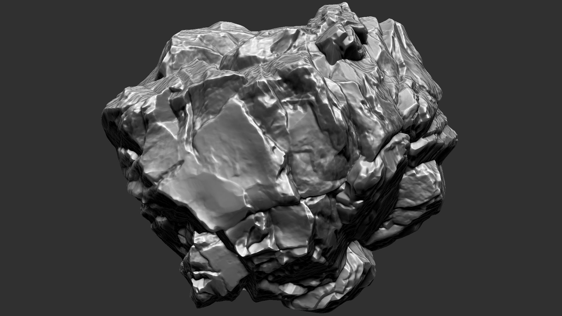 3D Mountain rock Zbrush sculpt 3D model_8