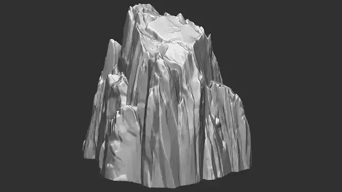 3D Mountain rock Zbrush sculpt