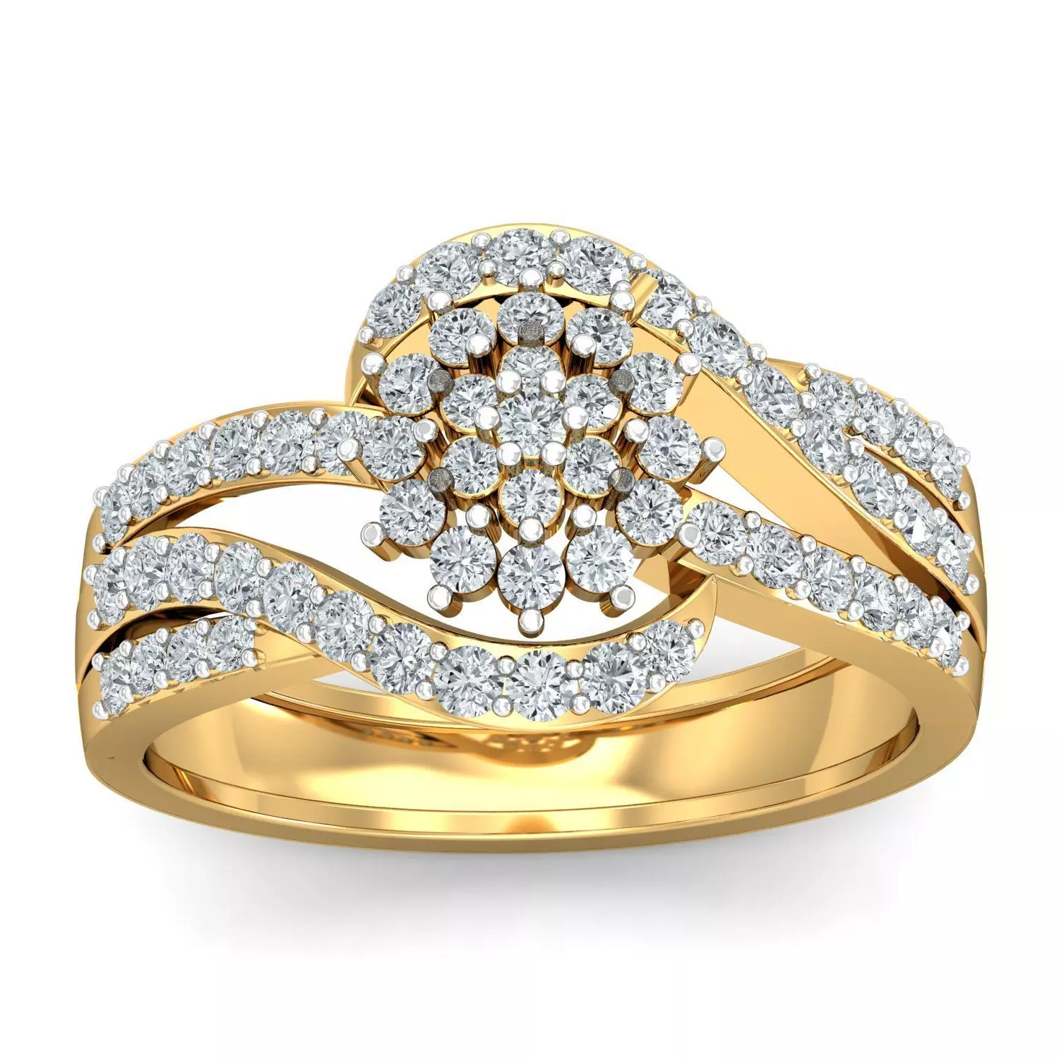 Solitaire Engagement Wedding Diamond Ring 3D print model