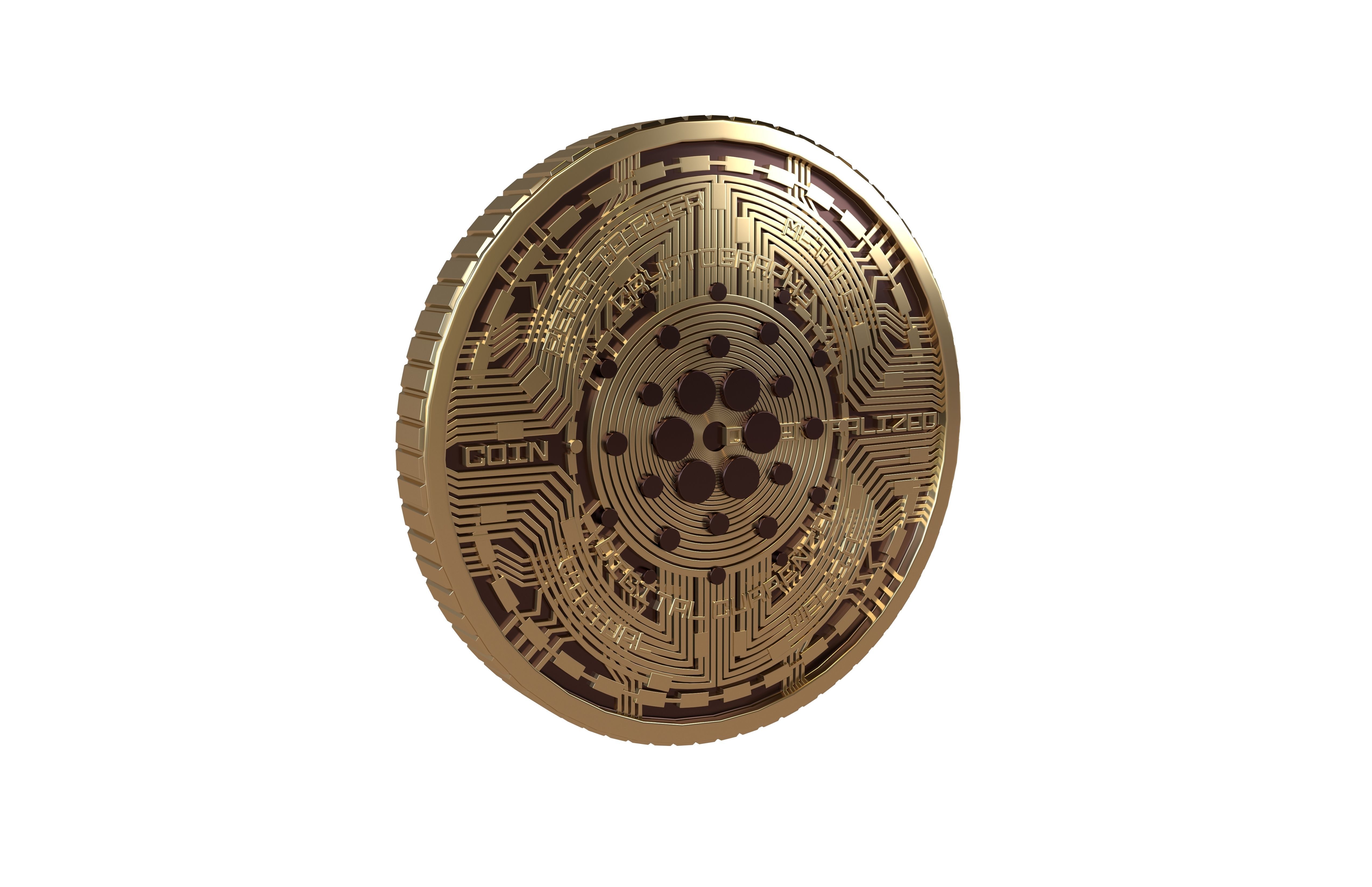 Cardano Coin v6 001 3D model_1