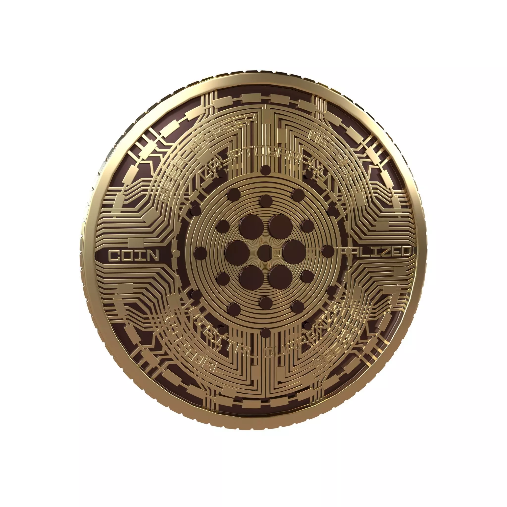 Cardano Coin v6 001 3D model_0