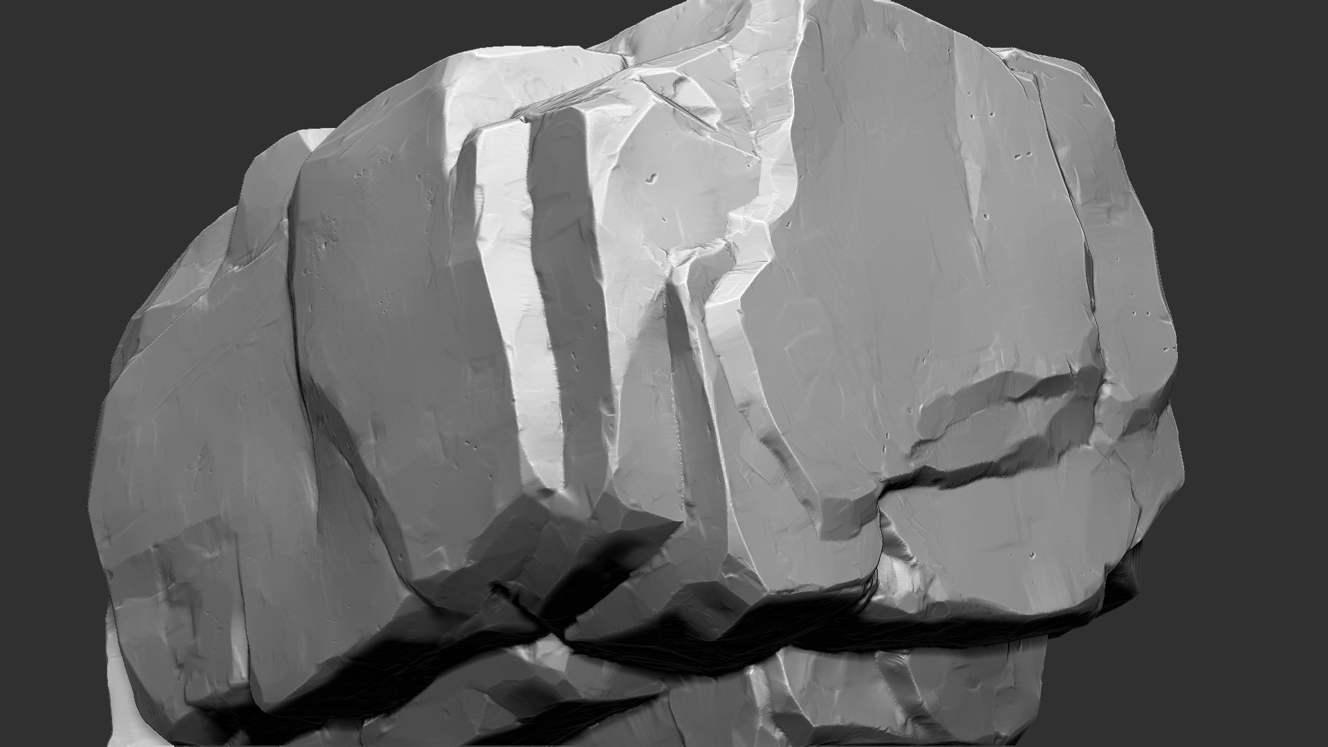 3D Mountain rock Zbrush sculpt 3D model_15