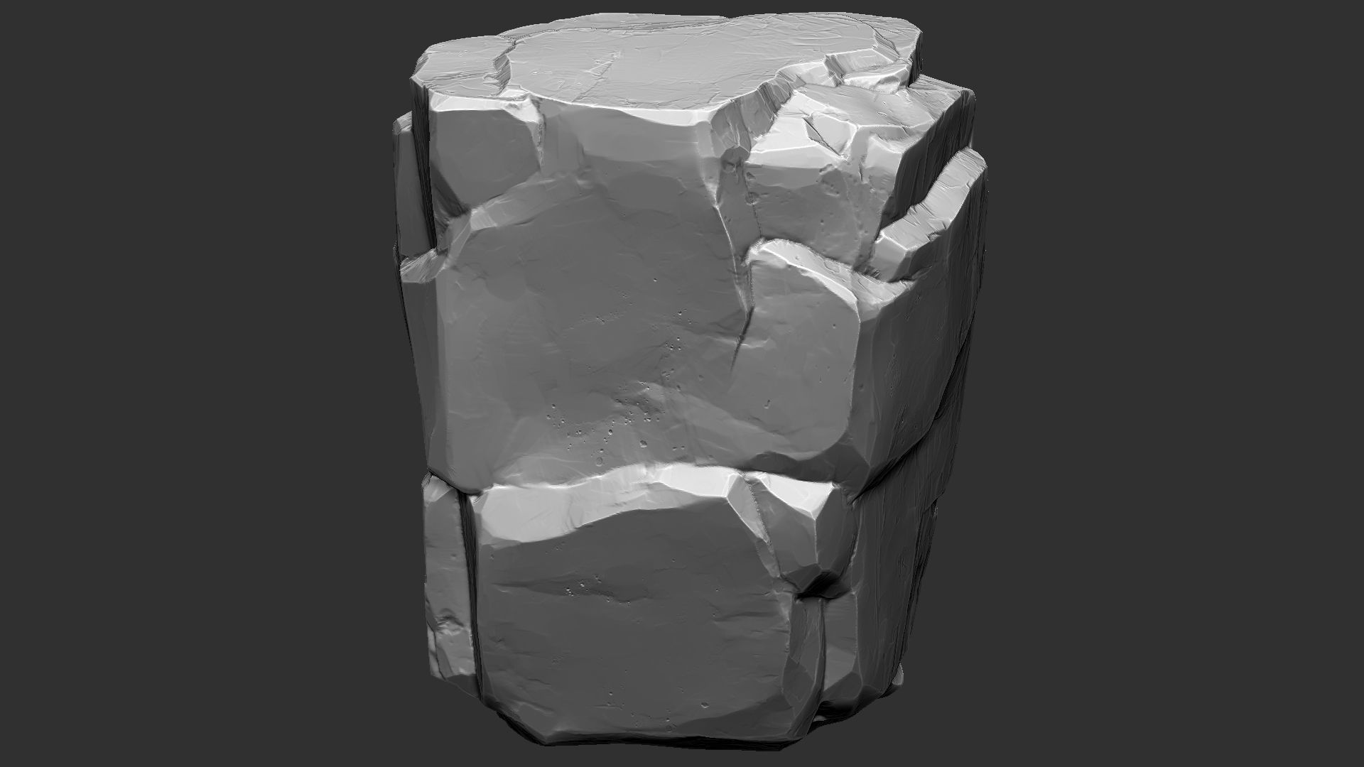 3D Mountain rock Zbrush sculpt 3D model_2