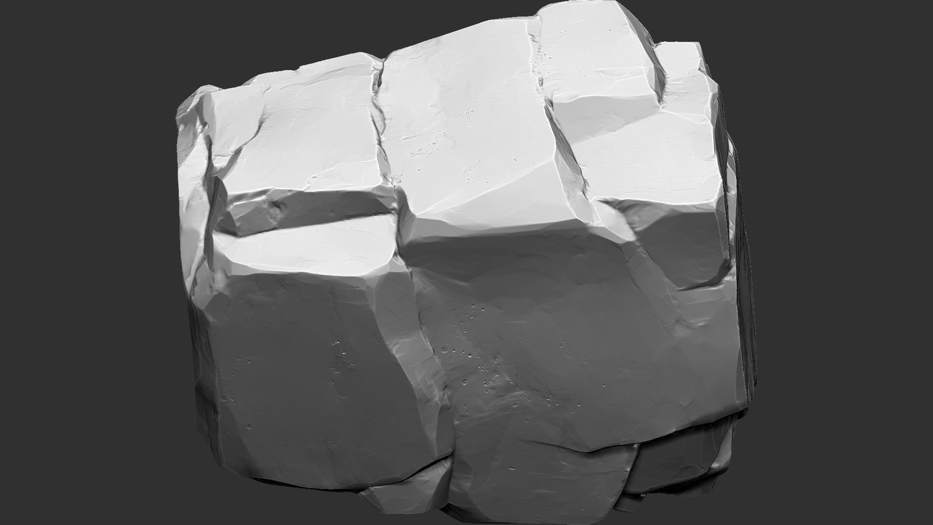 3D Mountain rock Zbrush sculpt 3D model_7