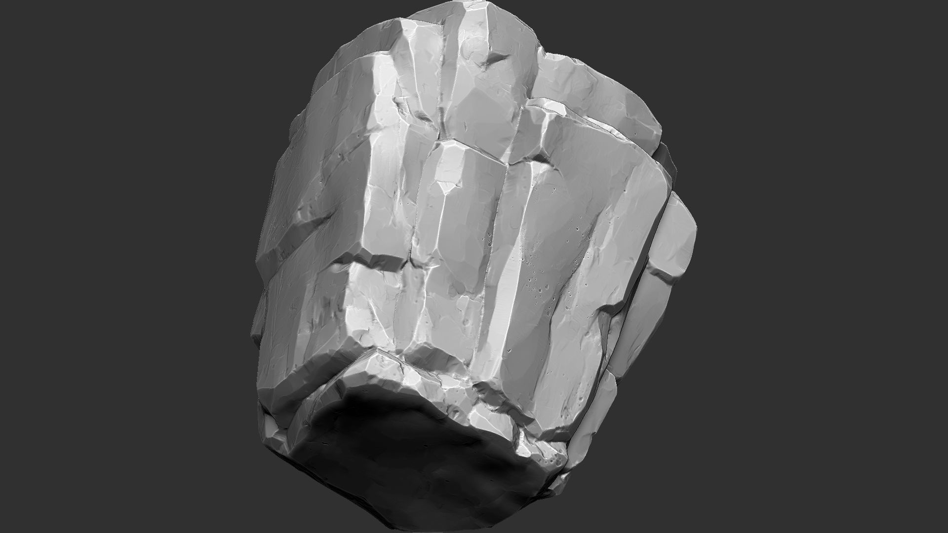 3D Mountain rock Zbrush sculpt 3D model_5