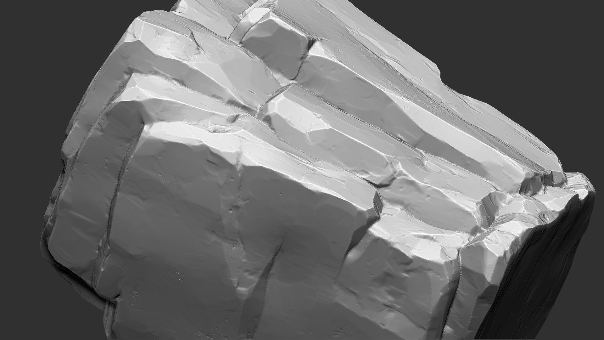3D Mountain rock Zbrush sculpt 3D model_13