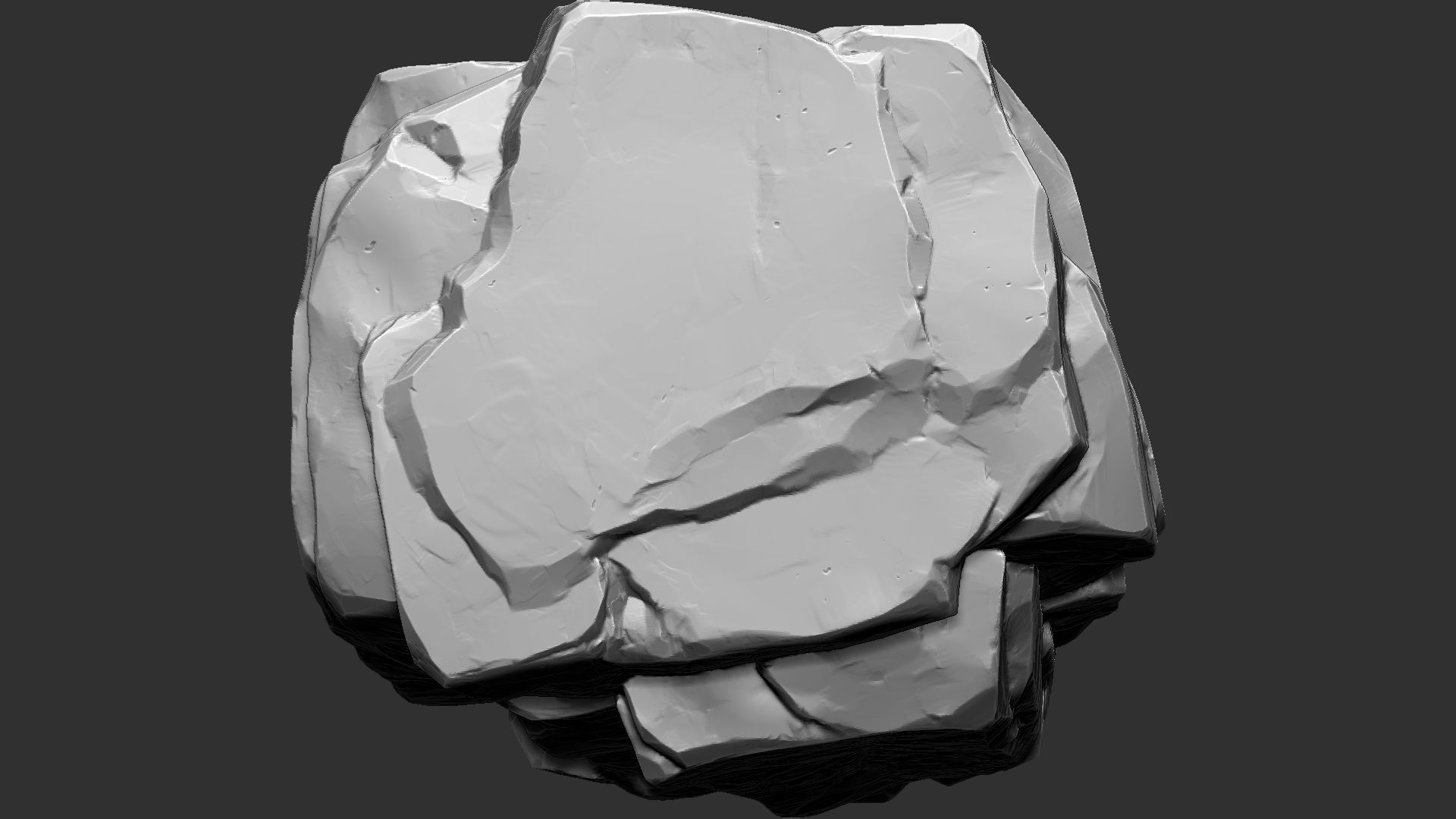 3D Mountain rock Zbrush sculpt 3D model_14