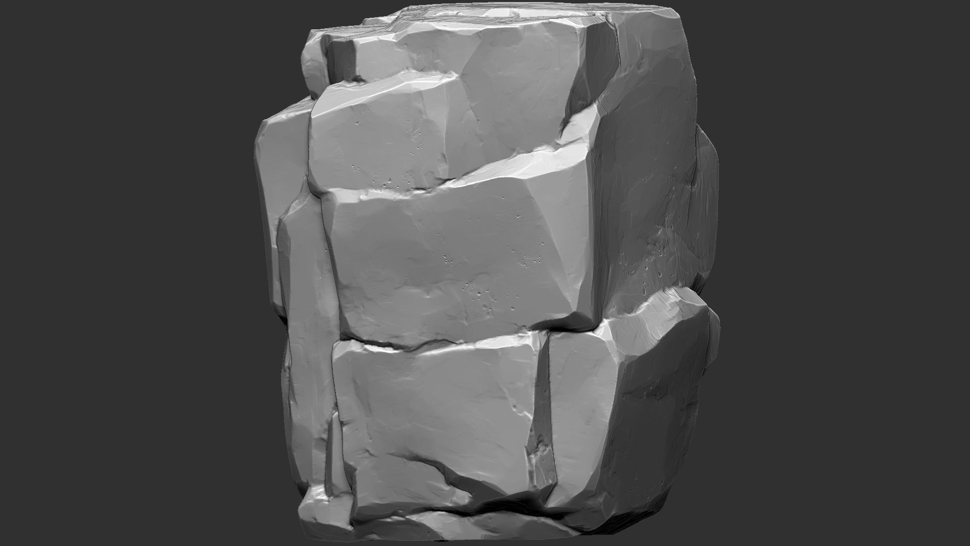 3D Mountain rock Zbrush sculpt 3D model_1
