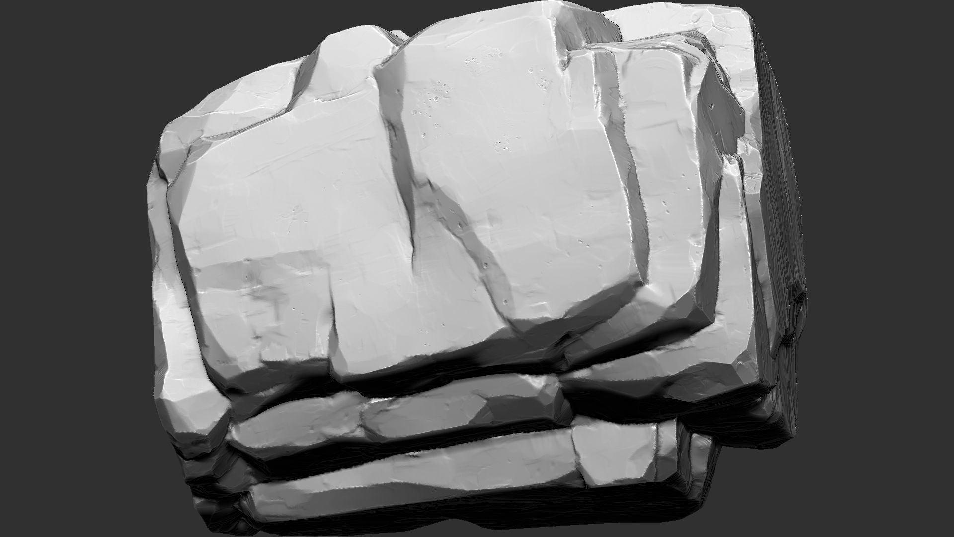 3D Mountain rock Zbrush sculpt 3D model_8