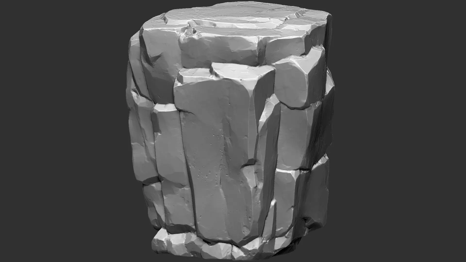 3D Mountain rock Zbrush sculpt 3D model_0