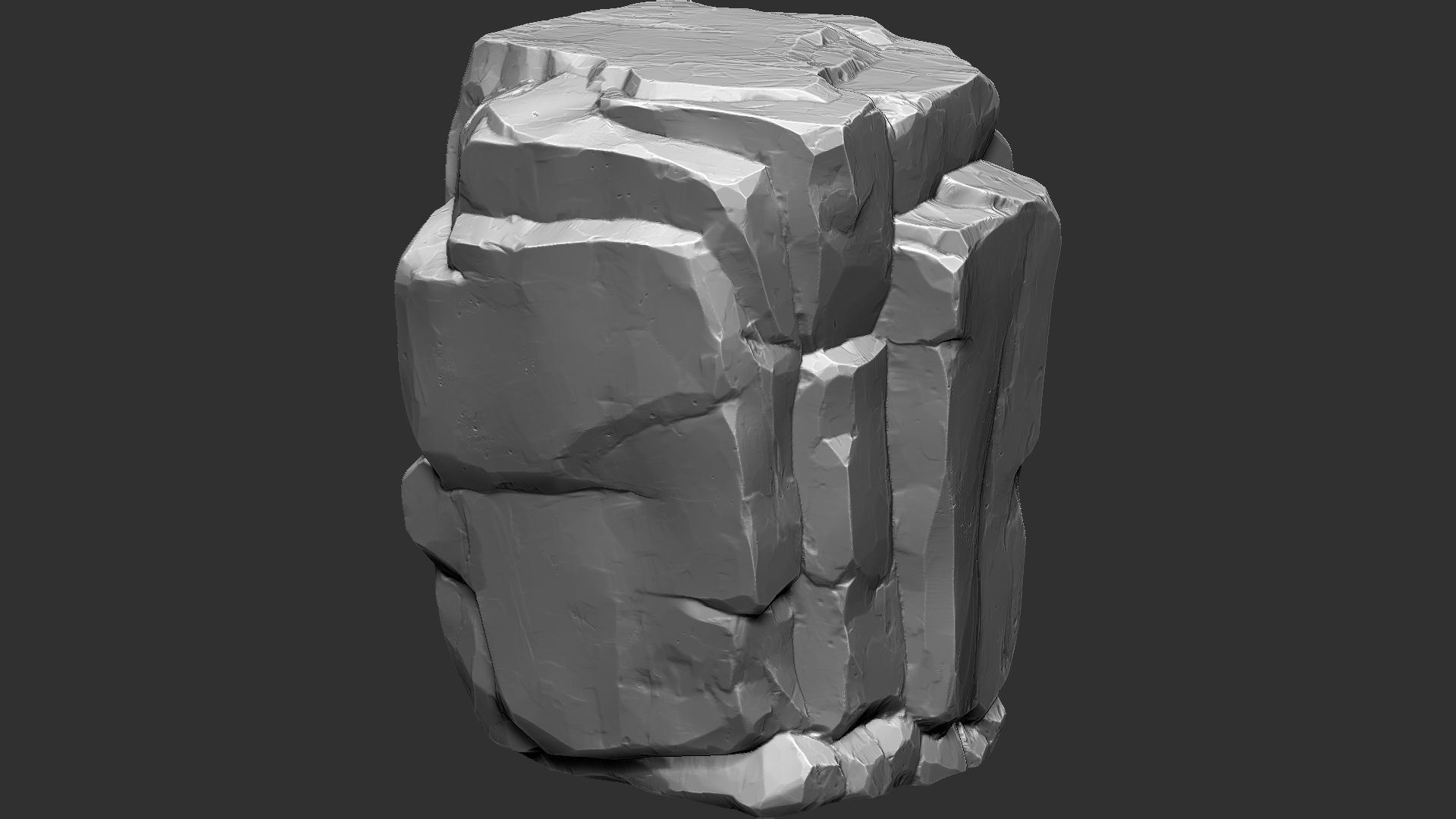 3D Mountain rock Zbrush sculpt 3D model_16