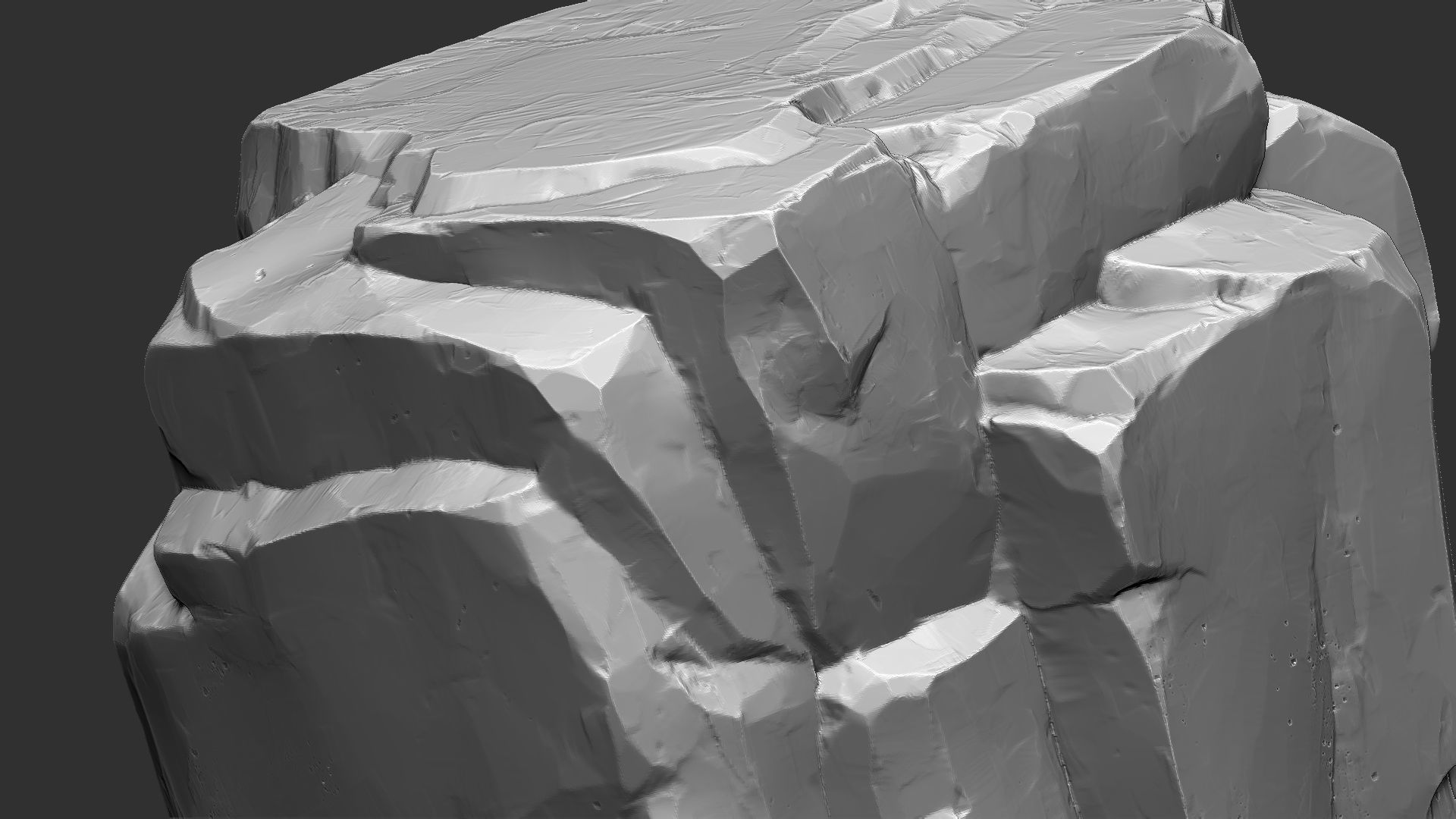 3D Mountain rock Zbrush sculpt 3D model_12