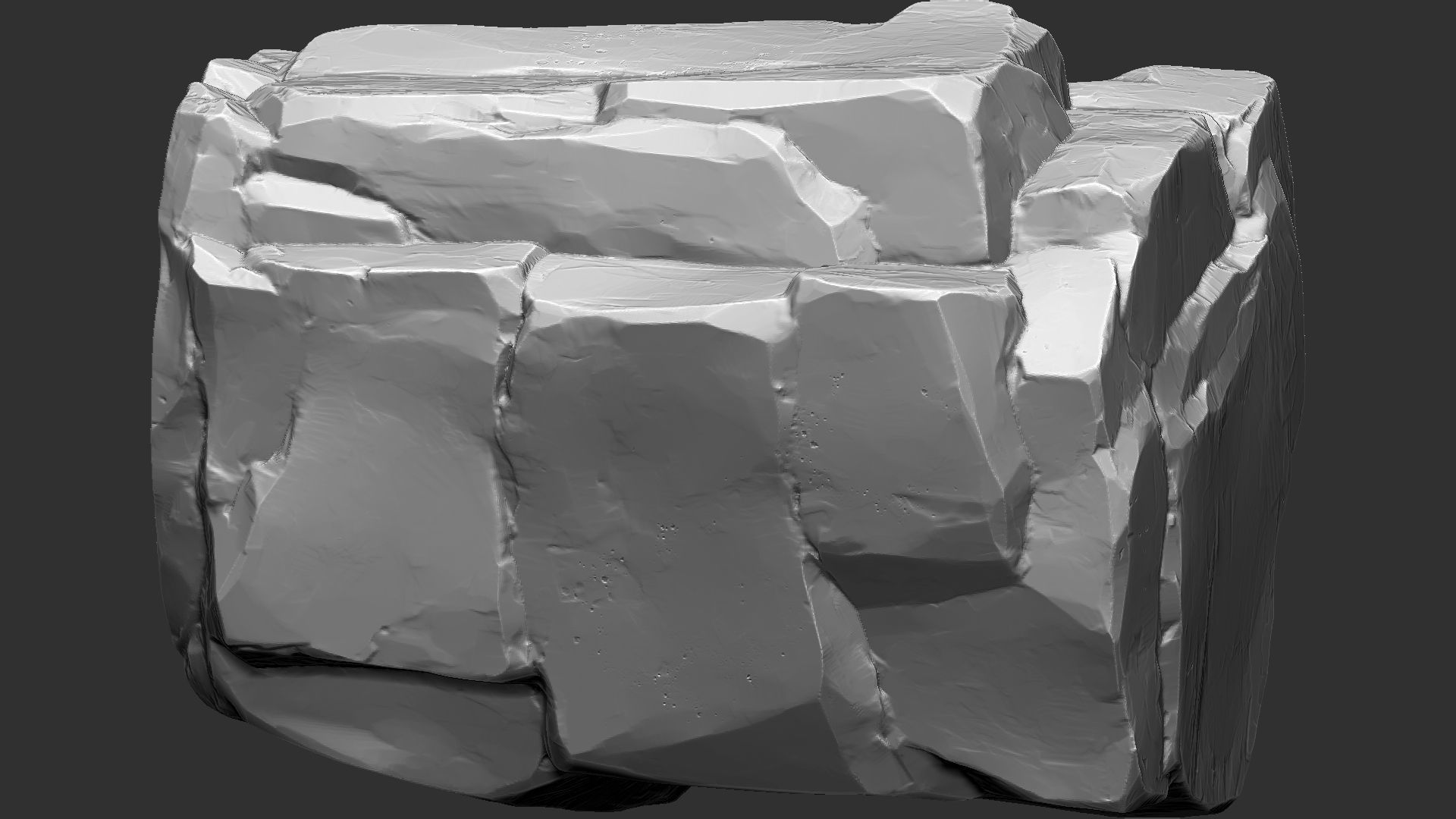 3D Mountain rock Zbrush sculpt 3D model_10