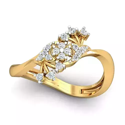 Solitaire Engagement Ring 3D print model
