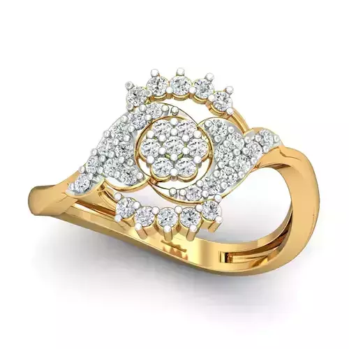Solitaire Engagement Ring 3D print model