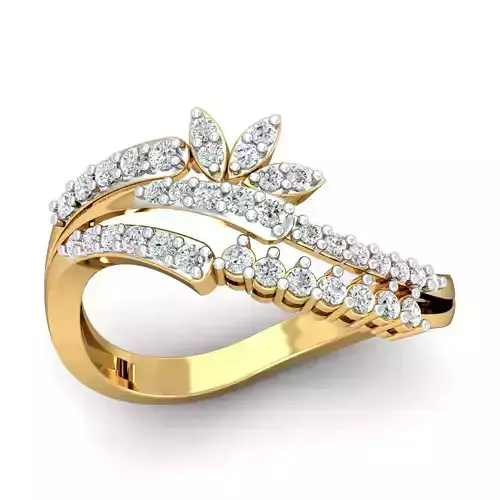 Solitaire Engagement Ring 3D print model