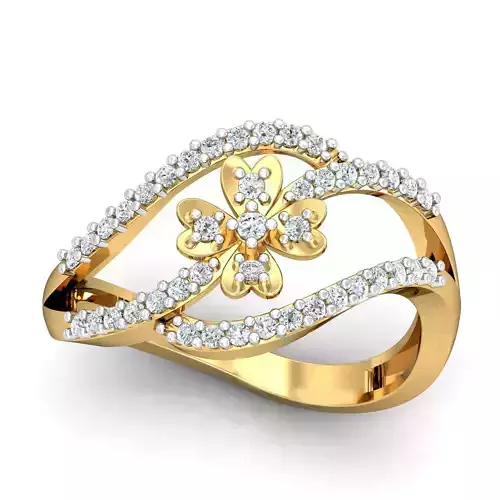 Solitaire Engagement Ring 3D print model