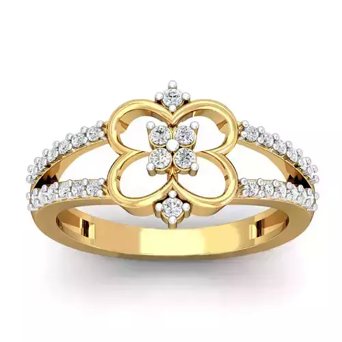 Solitaire Engagement Ring 3D print model