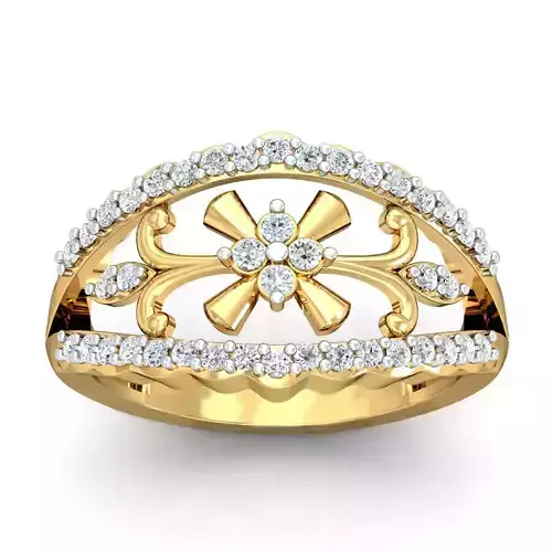 Solitaire Engagement Ring 3D print model
