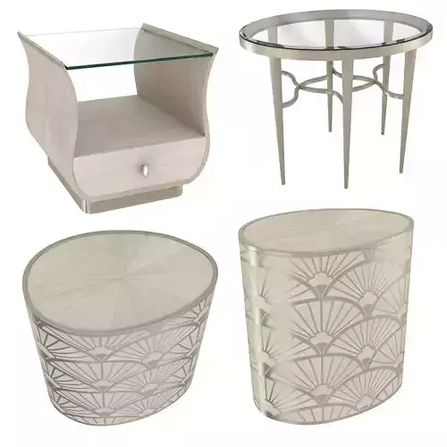 Caracole Lilian side tables 3D model