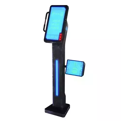 Terminal futuristic phone stand