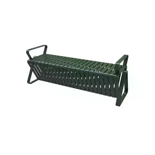 Outdoor Steel Bench Rib Design