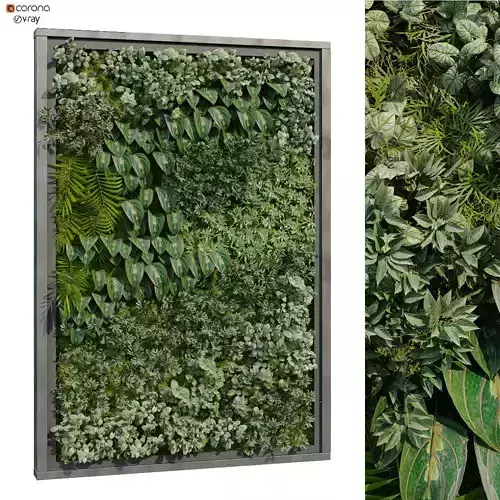 vertical plant set 234 3D model