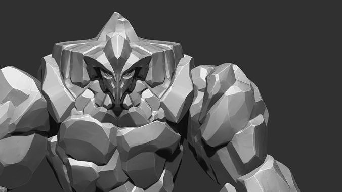 3D Stone Monster Zbrush sculpt 3D model