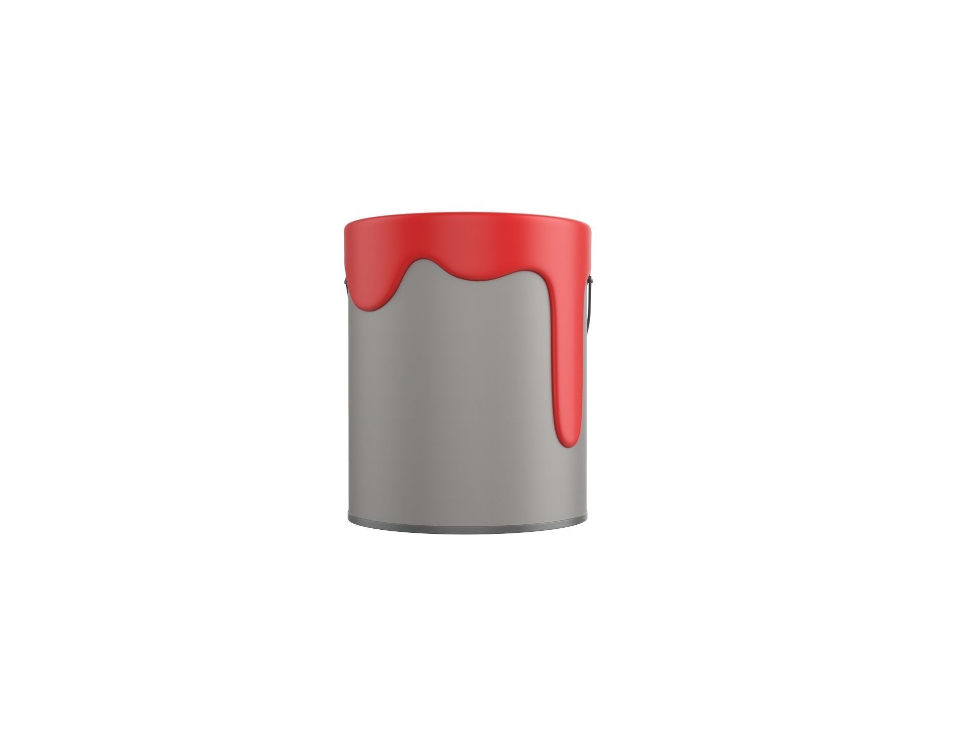 Cartoon Paint Bucket 3D model_1