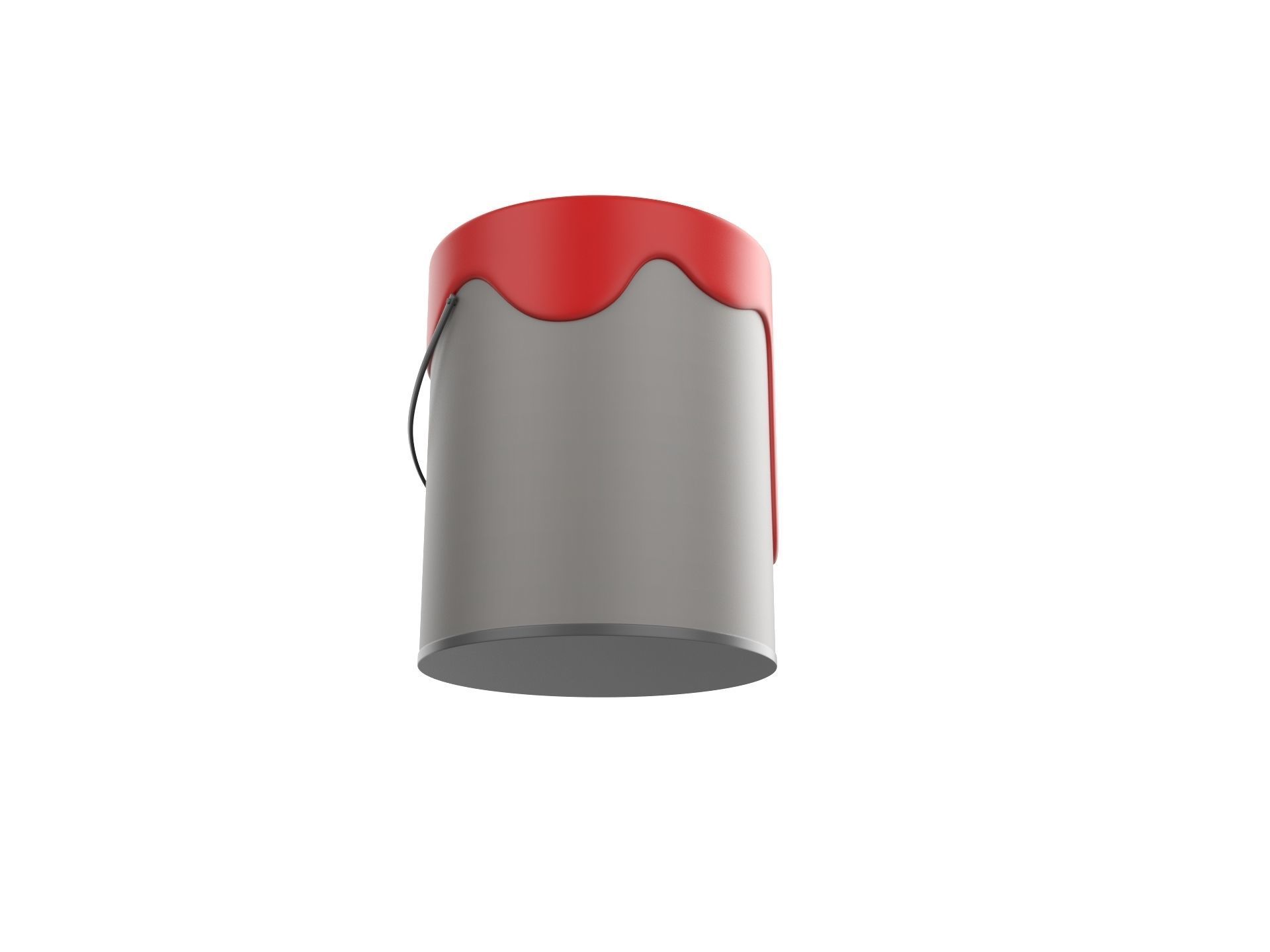 Cartoon Paint Bucket 3D model_2