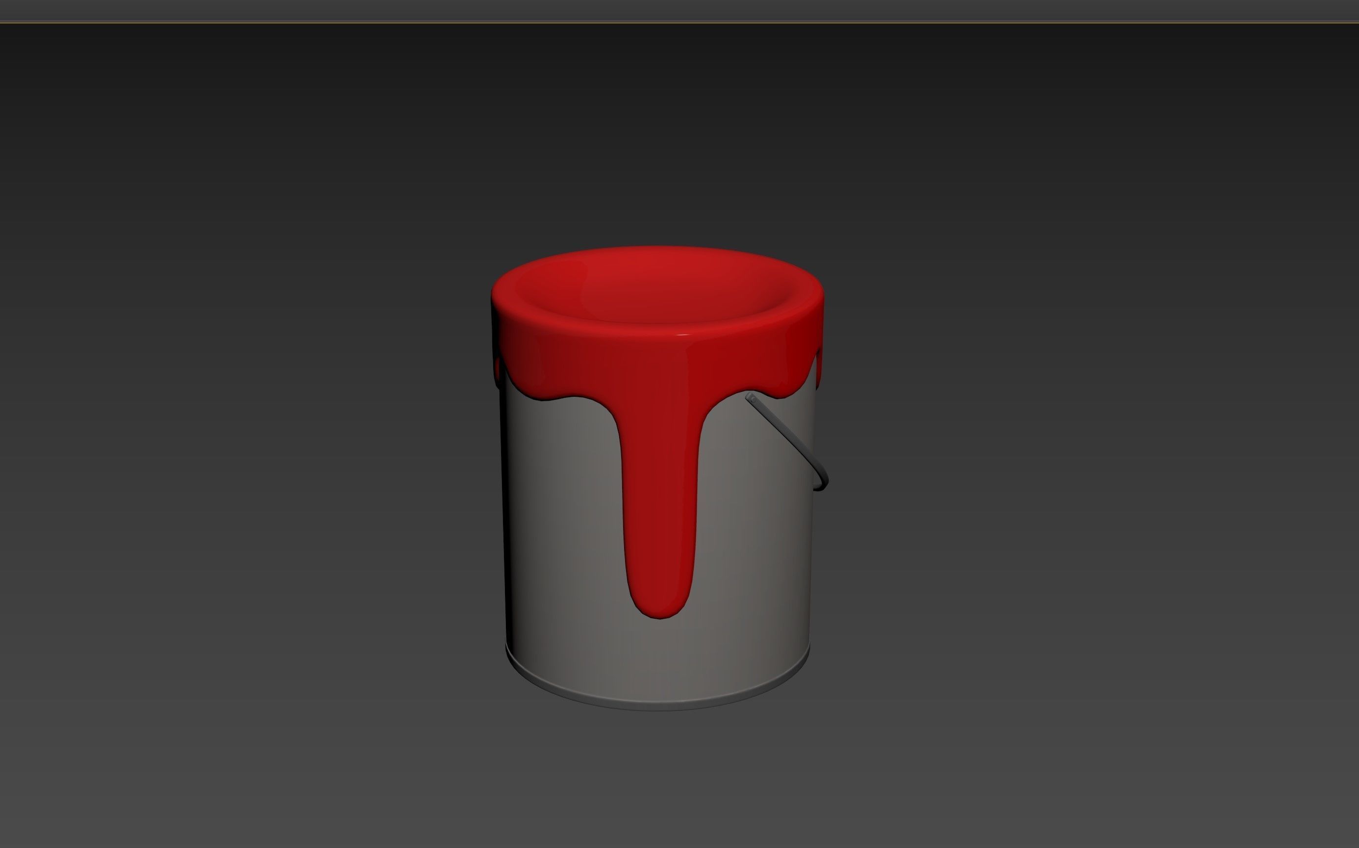Cartoon Paint Bucket 3D model_10
