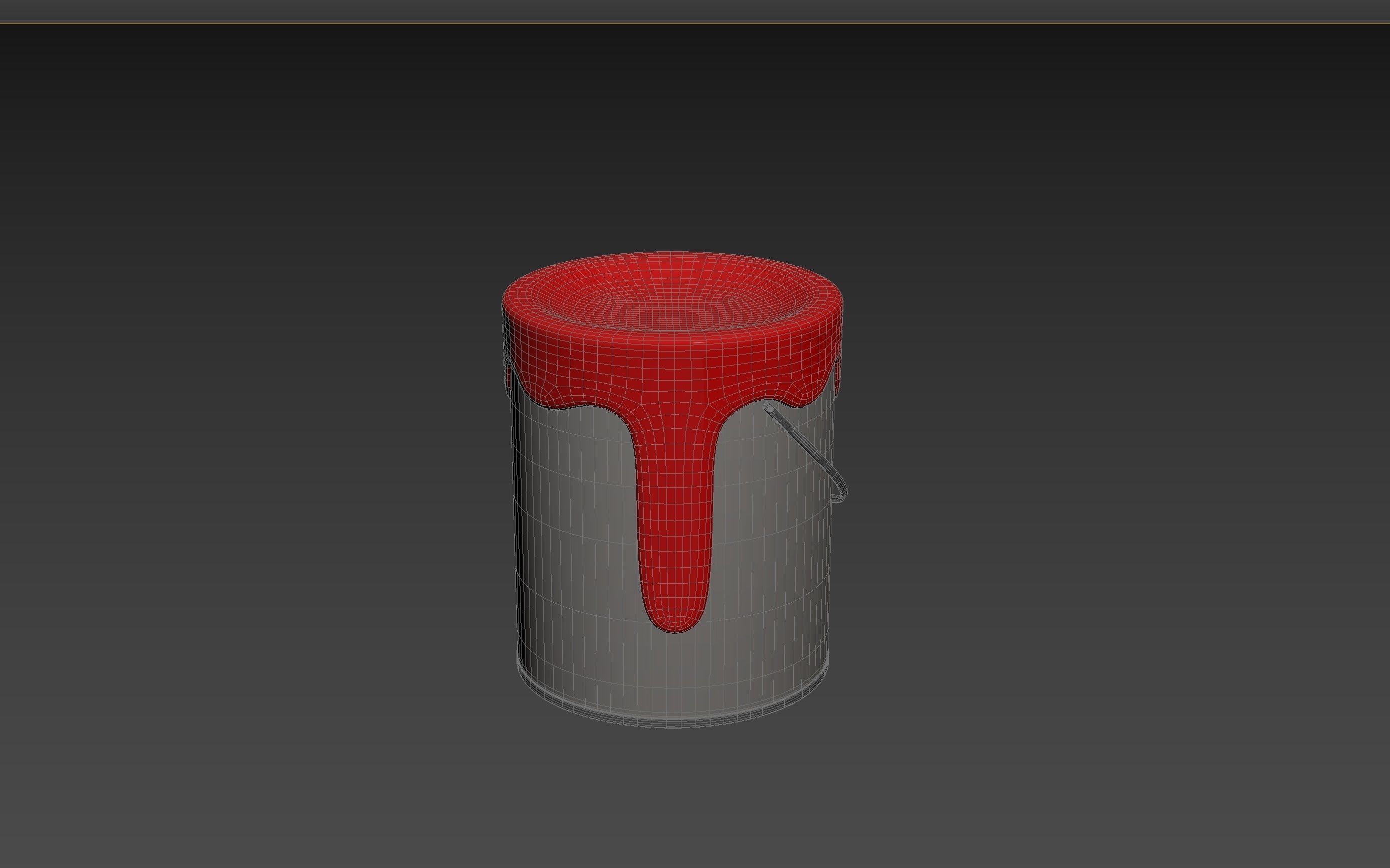 Cartoon Paint Bucket 3D model_12