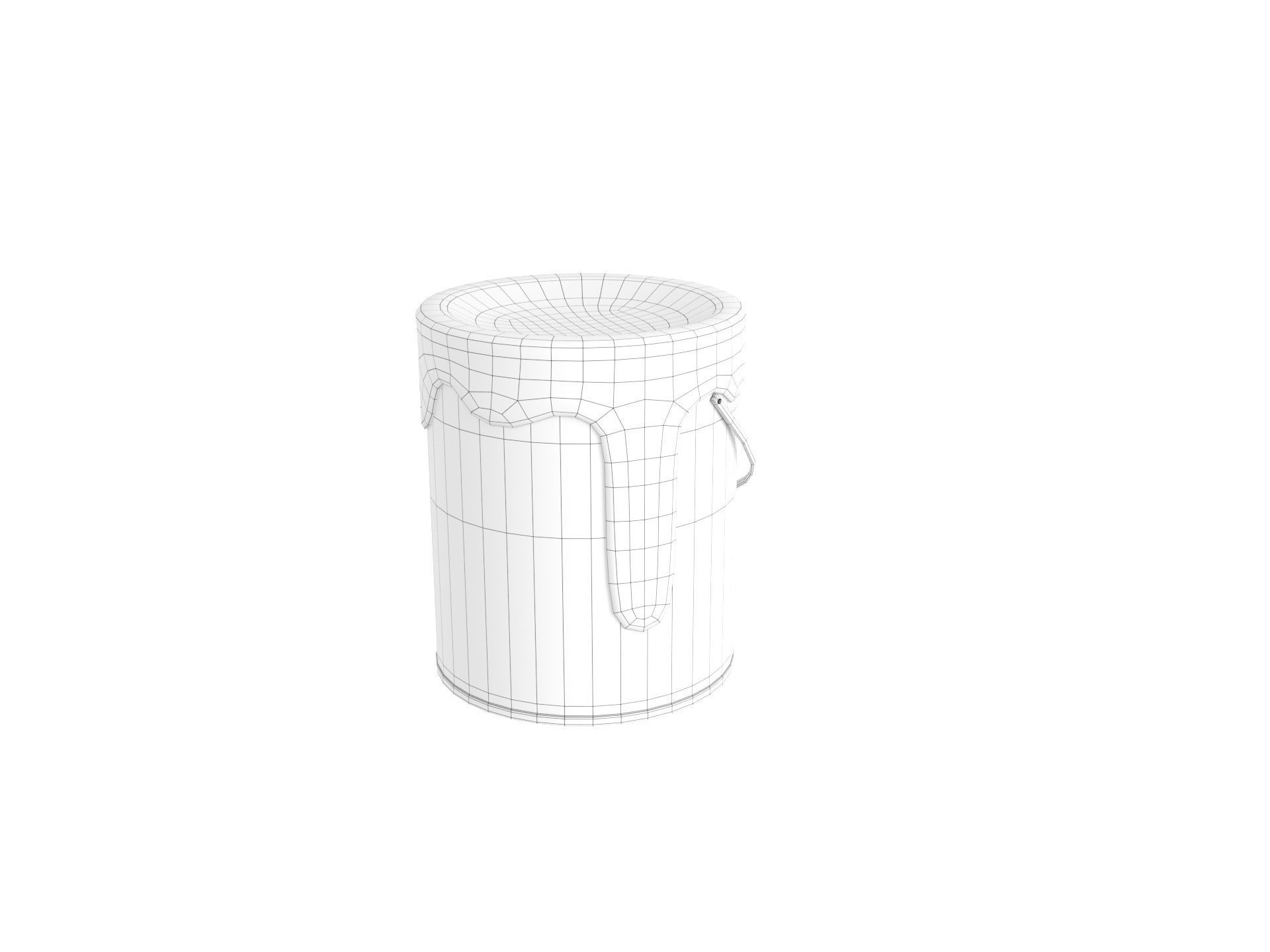 Cartoon Paint Bucket 3D model_25