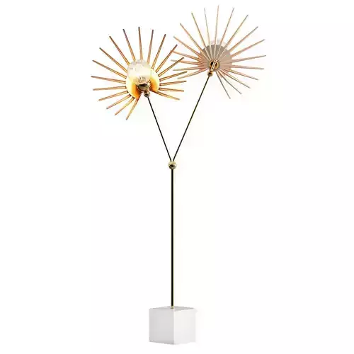 inez-floor-lamp floor lamp with two sunbursts