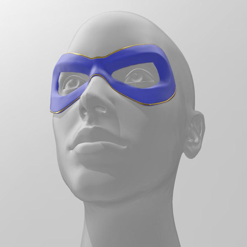 Ms Marvel - Kamala Khan HQ Mask - Fan Made - STL 3D Model 3D print model_2