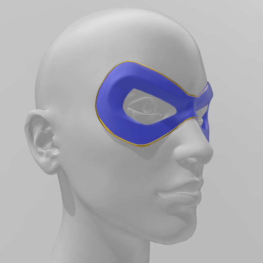 Ms Marvel - Kamala Khan HQ Mask - Fan Made - STL 3D Model 3D print model_1